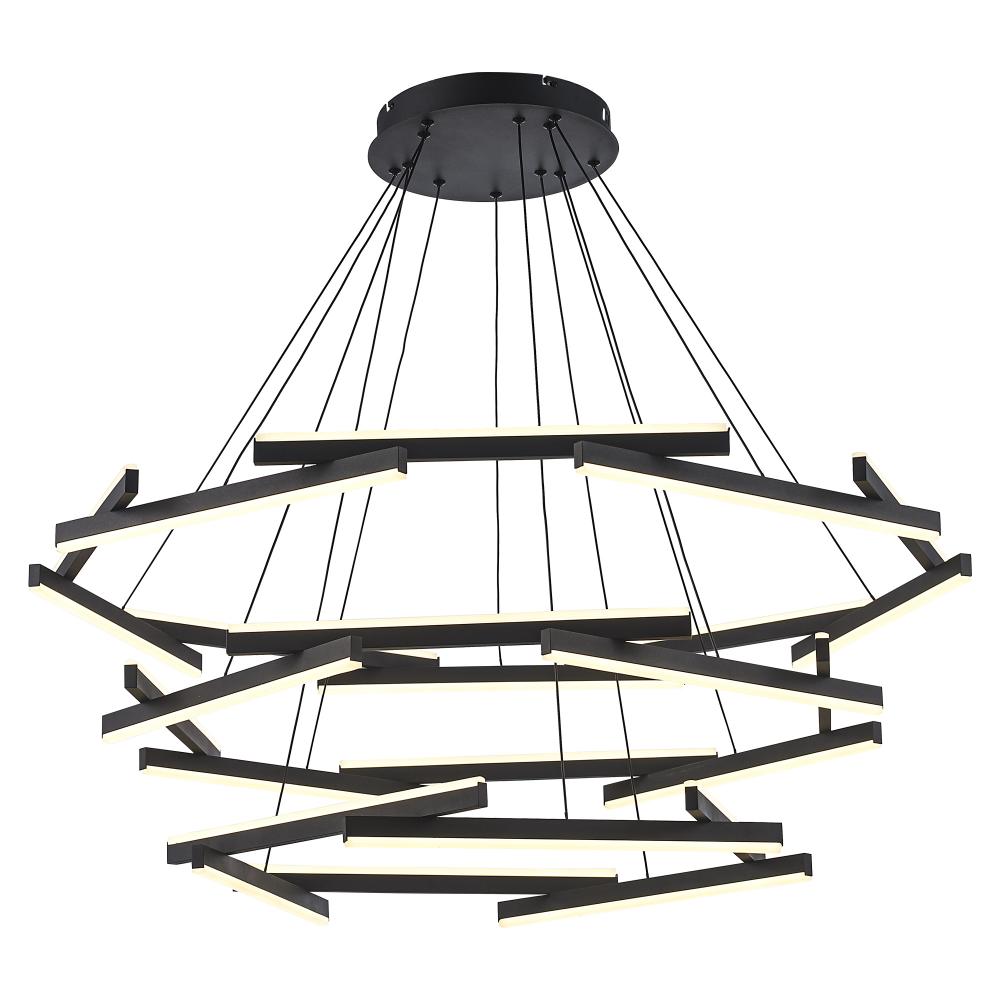 LED PENDANT 24 RODS 162W-BK